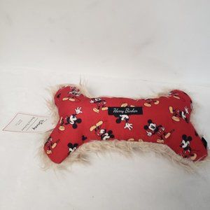 Harry Barker Disney Mickey Mouse Stuffed Squeaky Toy Bone